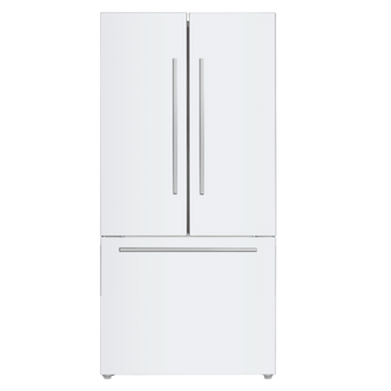 Marathon MFF208WFD 20.8 cu.ft. White French Door Bottom  Mount Frost Free Refrigerator