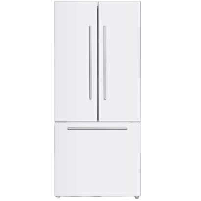 Marathon MFF180WFD-1 18 cu.ft. White French Door Bottom Mount  Frost Free Refrigerator