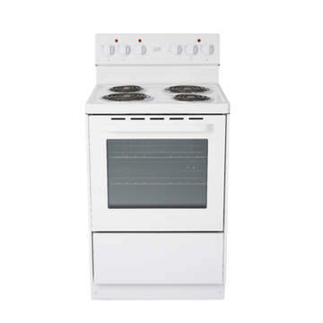 Epic EER239W-2 24" White Electric Coil Range 