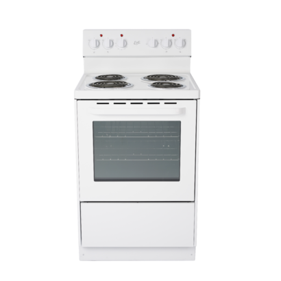 Epic EER239W-2 24" White Electric Coil Range 