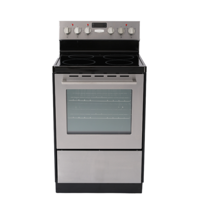 Marathon MER245SS-2 24" Stainless Steel Schott Ceran Smooth Top Electric Range