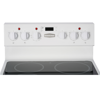 Marathon MER245W-2 24" White Schott Ceran Smooth Top Electric Range