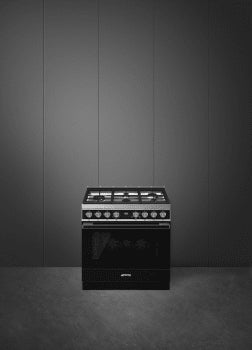 Smeg CPF36UGGBL 36 Inch Freestanding Professional Gas Range Black