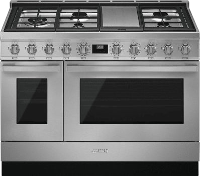 Smeg CPF48UGMX 48 Inch Freestanding Professional Dual Fuel Range Stainless steel