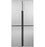 Haier QHE16HYPFS ENERGY STAR® 16.8 Cu. Ft. Quad Door Refrigerator in Fingerprint Resistant Stainless