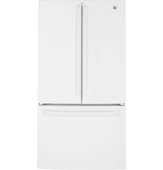 GE GNE27JGMWW ENERGY STAR® 27.0 Cu. Ft. French-Door Refrigerator in White