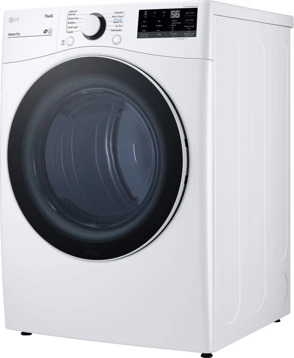 LG DLG3601W 7.4 cu. ft. Ultra Large Capacity Smart wi-fi Enabled Front Load Gas Dryer with Built-In Intelligence