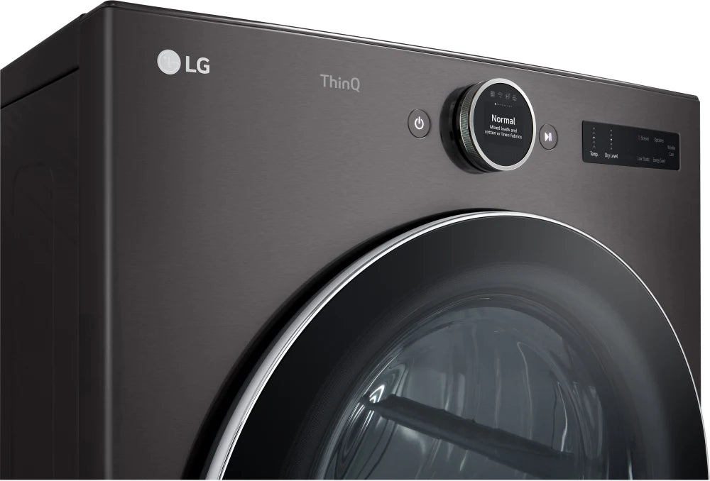 LG DLEX6700B 7.4 cu. ft. Ultra Large Capacity Smart Front Load Electric Dryer with Built-In Intelligence & TurboSteam®