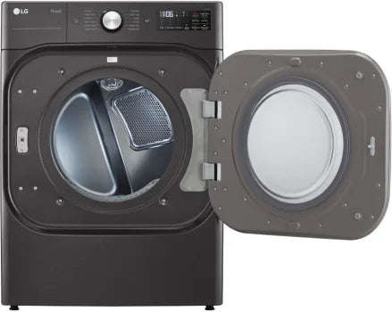LG DLEX8900B 9.0 cu. ft. Mega Capacity Smart wi-fi Enabled Front Load Electric Dryer with TurboSteam™ and Built-In Intelligence