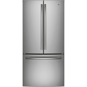GE GNE25DYRKFS 24.8 Cu. Ft. French Door Refrigerator Fingerprint Resistant Stainless Steel