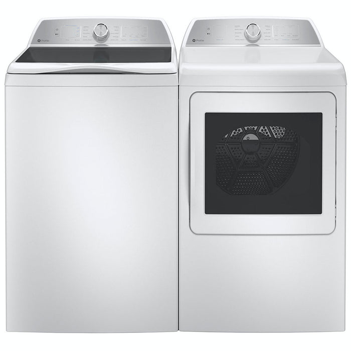 GE Profile PTD60GBSRWS 7.4 Cu Ft Gas Dryer White