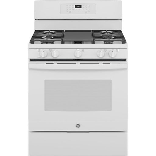 GE JCGB735DPWW Freestanding Gas Convection Range with No Preheat Air Fry White