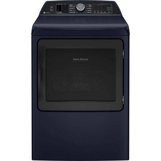 GE Profile PTD90EBMTRS 7.3 Cu Ft Smart Electric Dryer Sapphire Blue