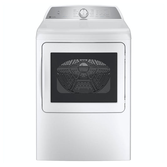 GE Profile PTD60EBMRWS 7.4 Cu Ft Electric Dryer White