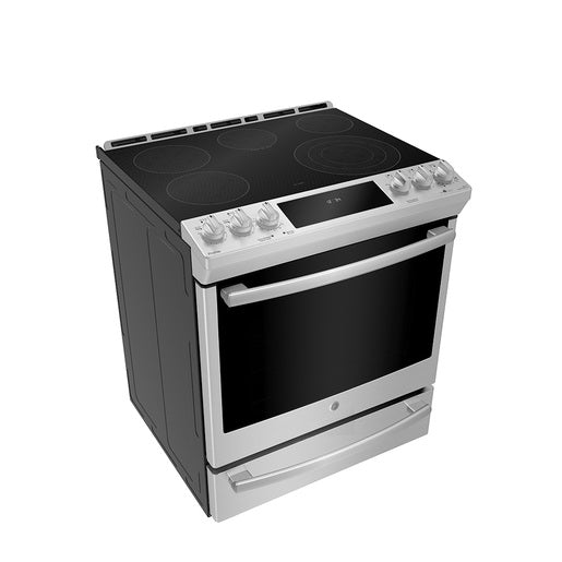 GE Profile PCS940YMFS 30" Slide-In Electric Range with Air Fry and Baking Drawer Fingerprint Resistant Stainless Steel