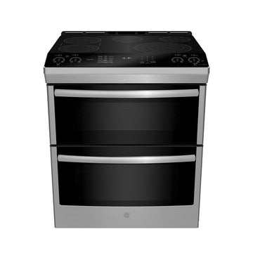 GE Profile PCS980YMFS 30" Slide-In Double Oven Electric Range with No-Preheat Air Fry
