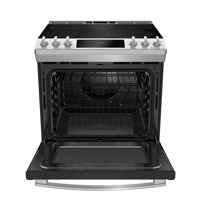 GE Profile PCS940YMFS 30" Slide-In Electric Range with Air Fry and Baking Drawer Fingerprint Resistant Stainless Steel