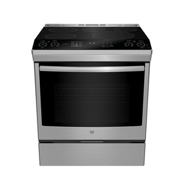 GE Profile PCHS920YMFS 30" Slide-in Induction Range with No-Preheat Air Fry in Stainless Steel