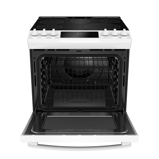 GE Profile PCS940DMWW Slide-in Self-Clean Electric Range with Air Fry and Baking Drawer White