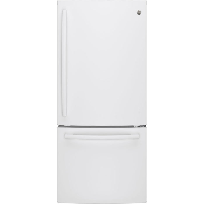 GE GBE21AGKWW 20.9 cu.ft. Bottom Freezer Refrigerator White