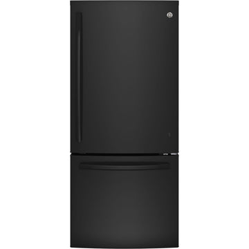 GE GBE21AGKBB 20.9 cu.ft. Bottom Freezer Refrigerator Black