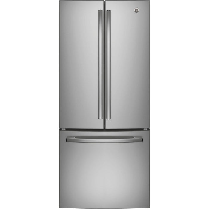 GE GNE21DYRKFS 20.8 Cu. Ft. French-Door Refrigerator Fingerprint Resistant Stainless Steel