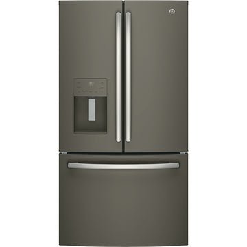 GE GFE26JMMES 25.5 Cu.Ft, French Door Refrigerator Slate