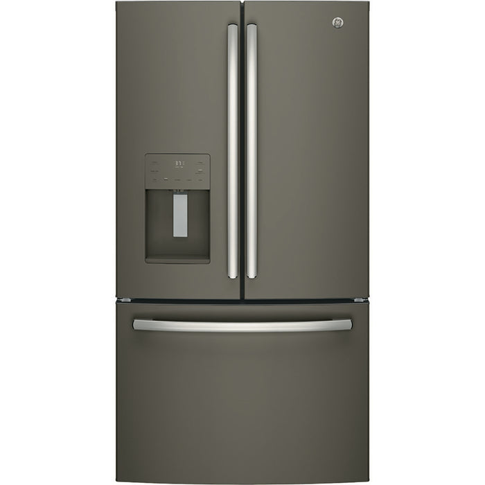 GE GFE26JMMES 25.5 Cu.Ft, French Door Refrigerator Slate