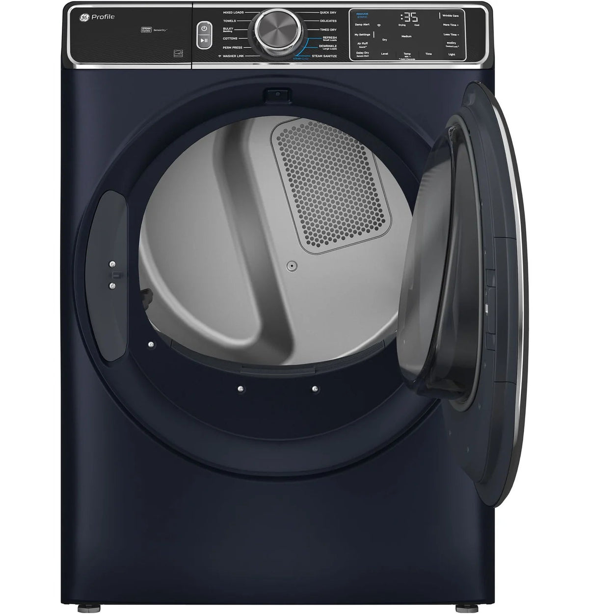 GE Profile Laundry Pair, Sapphire Blue - PFW870SPVRS Washer and PFD87ESMVRS Electric Dryer