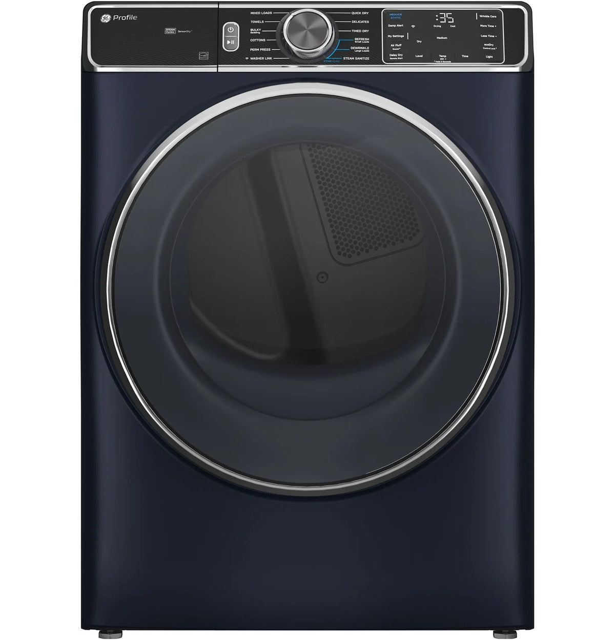 GE Profile Laundry Pair, Sapphire Blue - PFW870SPVRS Washer and PFD87ESMVRS Electric Dryer