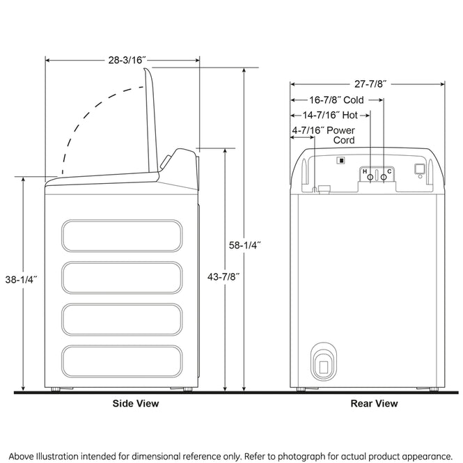 GE Profile PTW700BPTDG ENERGY STAR® 5.4 cu. ft. Capacity Washer with Smarter Wash Technology and FlexDispense™