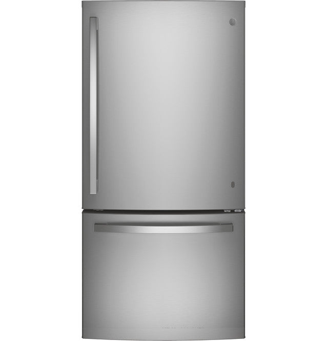 GE GDE25EYKFS ENERGY STAR® 24.8 Cu. Ft. Bottom-Freezer Drawer Refrigerator in Fingerprint Resistant Stainless