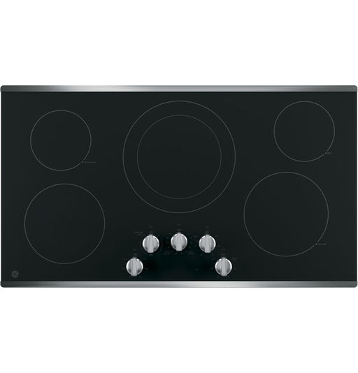 GE JP3036SLSS 36" Built-In Knob Control Electric Cooktop in Stainless Steel