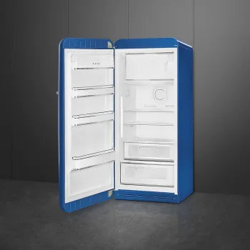 Smeg 50's Retro Style Top Freezer Left Hinge 24" Refrigerator in Blue