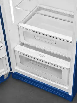 Smeg 50's Retro Style Top Freezer Left Hinge 24" Refrigerator in Blue