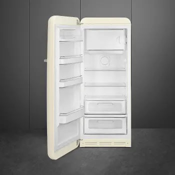 Smeg FAB28ULCR3 50's Retro Style Top Freezer Left Hinge 24" Refrigerator in Cream