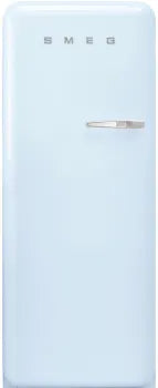 Smeg 50's Retro Style Top Freezer Left Hinge 24" Refrigerator in Pastel Blue