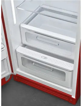 Smeg FAB28ULRD3 50's Retro Style Aesthetic Red Left-Hinge Refrigerator