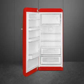 Smeg FAB28ULRD3 50's Retro Style Aesthetic Red Left-Hinge Refrigerator