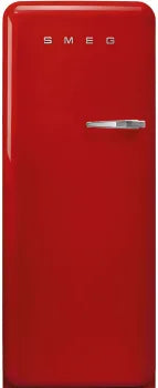 Smeg FAB28ULRD3 50's Retro Style Aesthetic Red Left-Hinge Refrigerator