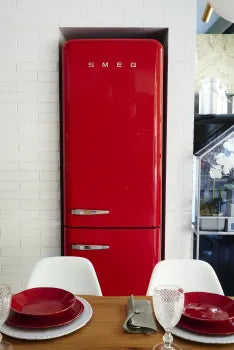 Smeg FAB32URRD3 11.7 Cu. Ft. Retro Bottom-Freezer Refrigerator