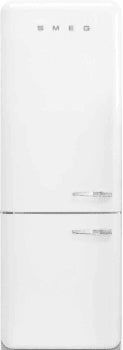 Smeg FAB38ULWH 18 Cu. Ft. Retro Bottom-Freezer Refrigerator in White