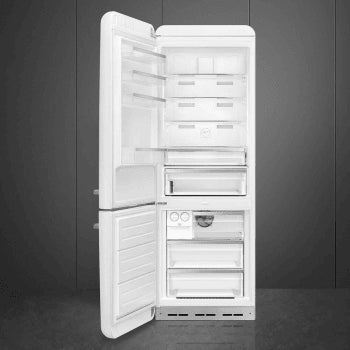 Smeg FAB38ULWH 18 Cu. Ft. Retro Bottom-Freezer Refrigerator in White