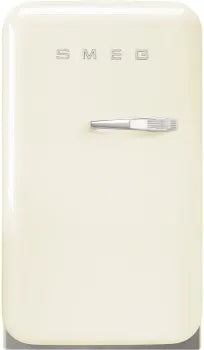 Smeg FAB5ULCR3 Refrigerator 50s Retro Style Compact Left Hinge 1.34 Cu Ft in Cream