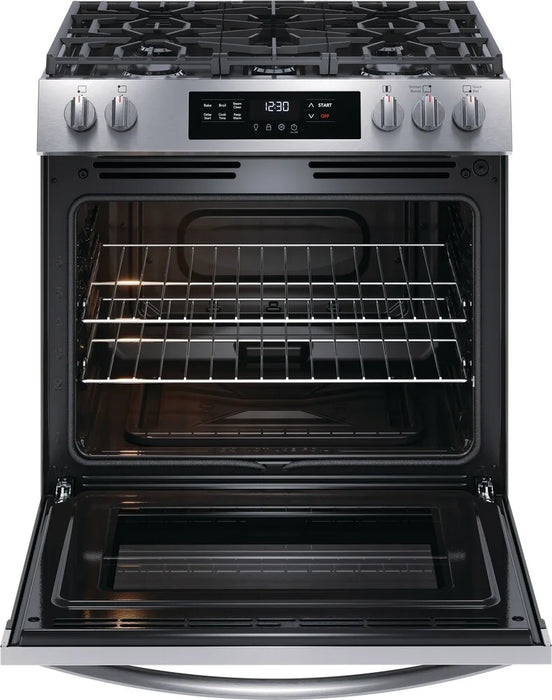 Frigidaire FCFG3062AS 30" Gas Range with Steam Clean in Stainless Steel