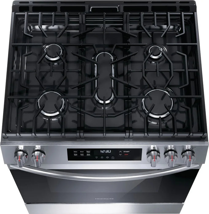 Frigidaire FCFG3062AS 30" Gas Range with Steam Clean in Stainless Steel