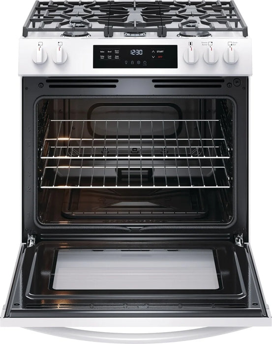 Frigidaire FCFG3062AW 30" Gas Range with Steam Clean in White