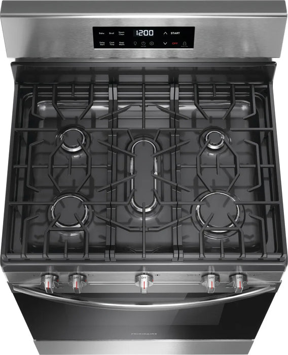 Frigidaire FCRG3062AS 30" Gas Range with Steam Clean in Stainless Steel