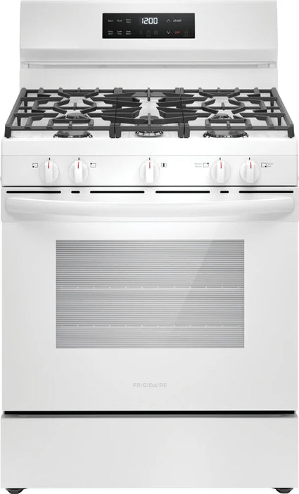 Frigidaire FCRG3062AW 30" Gas Range with Steam Clean in White