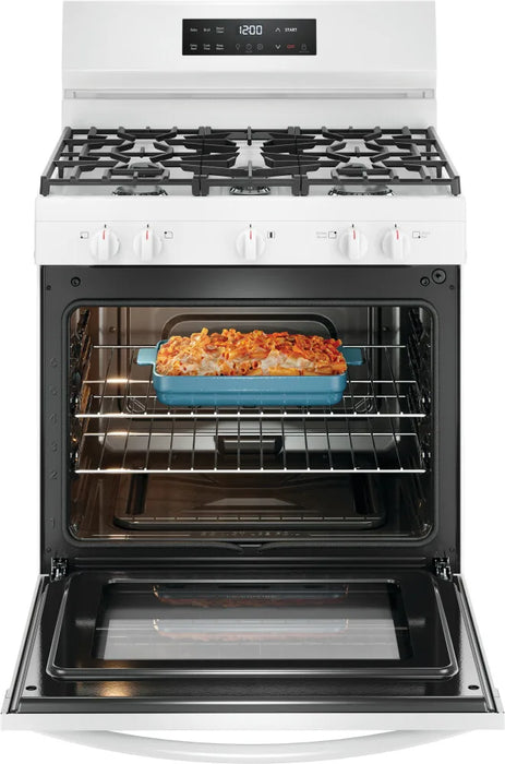 Frigidaire FCRG3062AW 30" Gas Range with Steam Clean in White